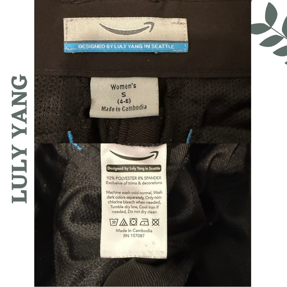 Luly Yang x Amazon Women’s Performance Pants Black Stretch Size Small - Picture 7 of 7